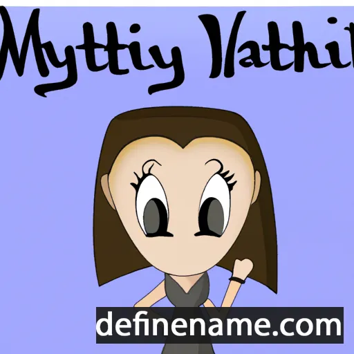 cartoon of the name Mattilynn