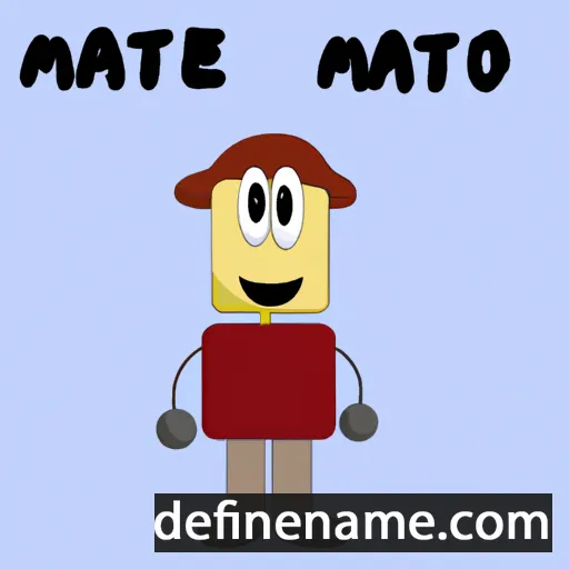 cartoon of the name Mattimeo