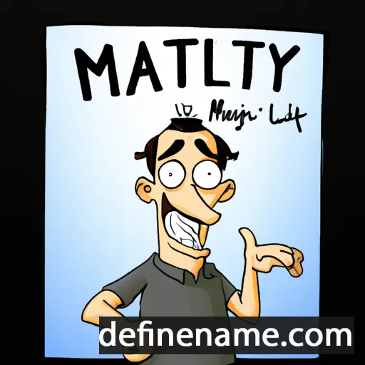 cartoon of the name Mattingly