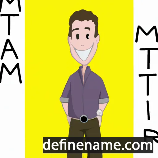 cartoon of the name Mattison