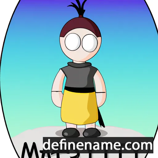 cartoon of the name Mattisyn