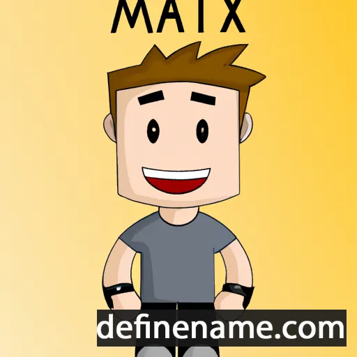 cartoon of the name Mattix