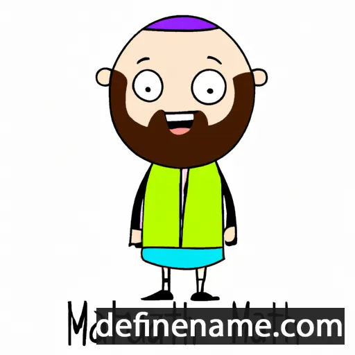 cartoon of the name Mattiyahu