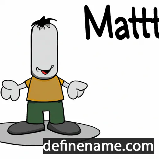 cartoon of the name Mattli