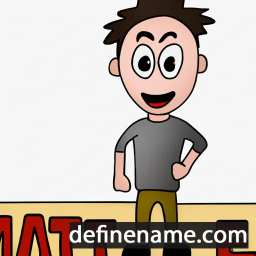 Mattye cartoon