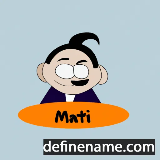 cartoon of the name Matvi