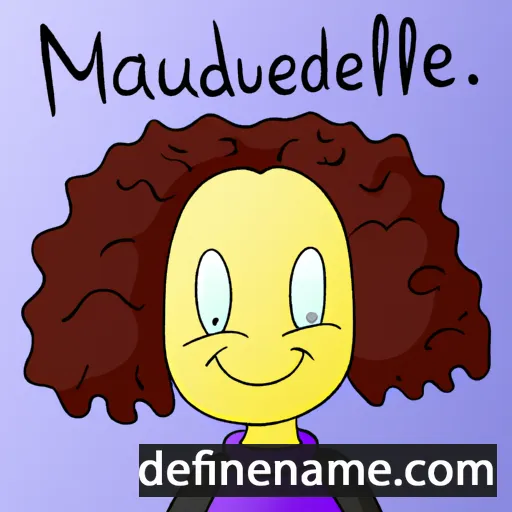 cartoon of the name Maudeline