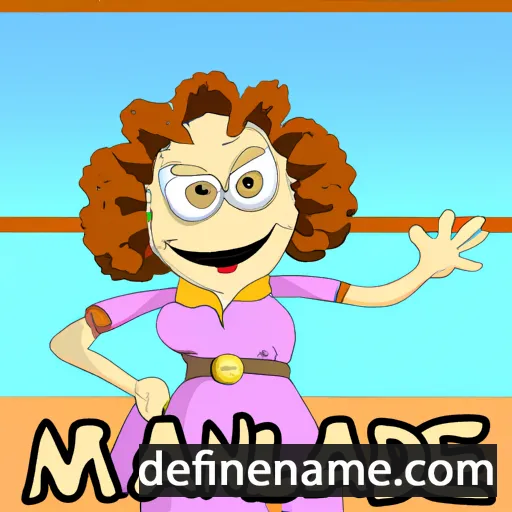 cartoon of the name Maudine