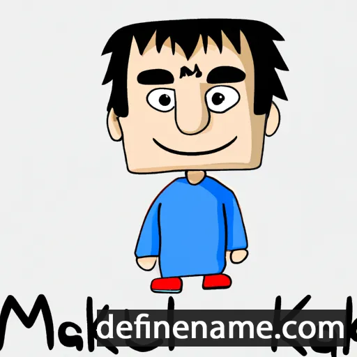 cartoon of the name Maulik