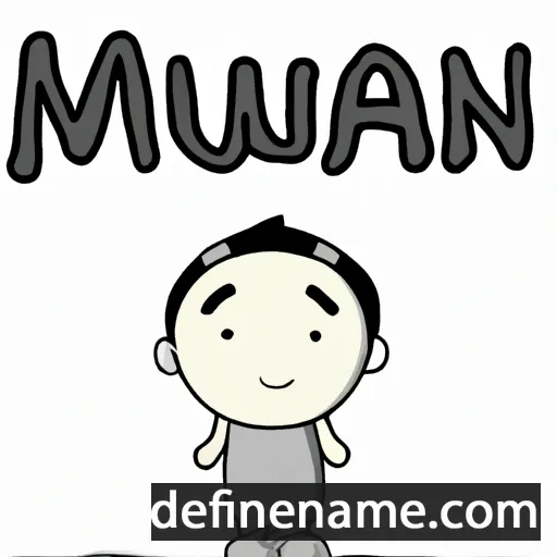 cartoon of the name Maun