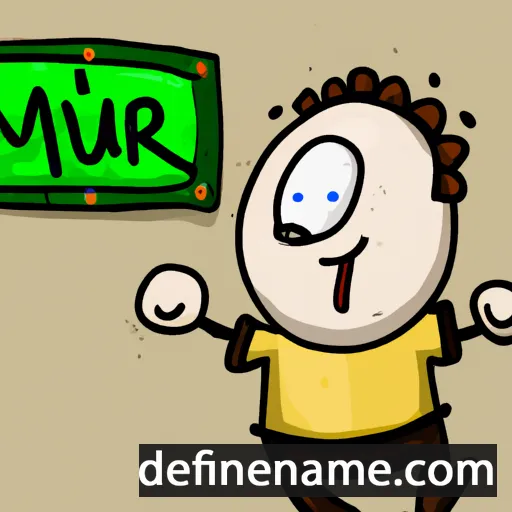 cartoon of the name Maur