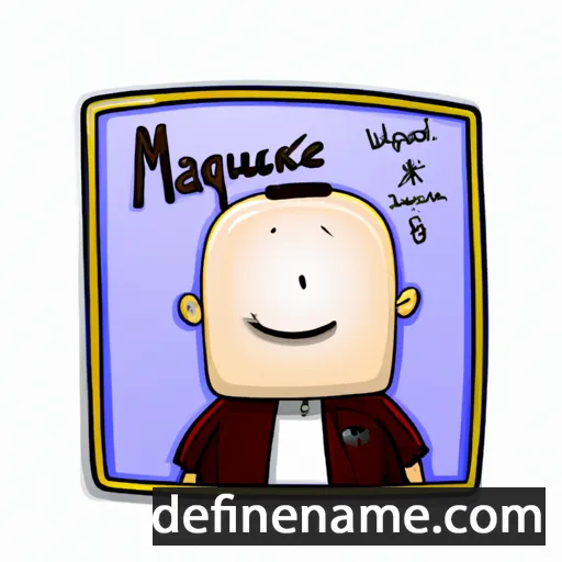 cartoon of the name Mauricij