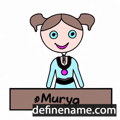 cartoon of the name Maurycja