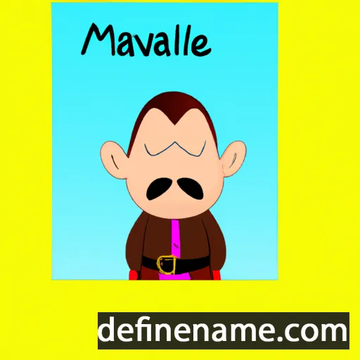 cartoon of the name Maviahel