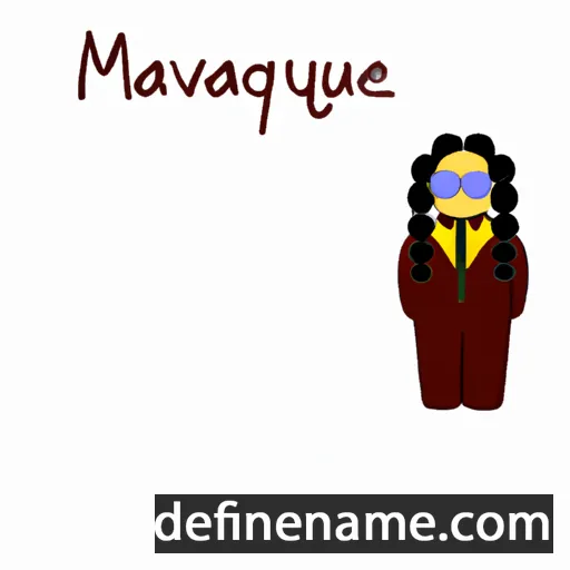 cartoon of the name Mavournee