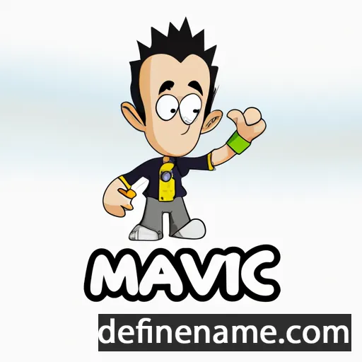 cartoon of the name Mavric