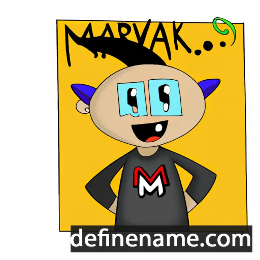 cartoon of the name Mavrik