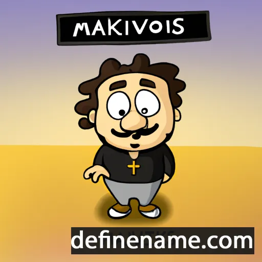 cartoon of the name Mavrikios