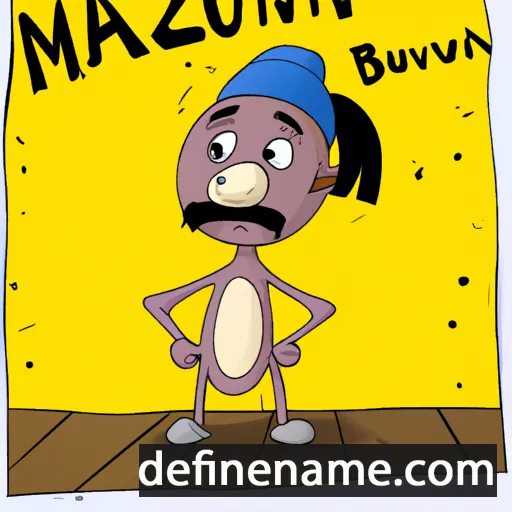 cartoon of the name Mavzunabonu