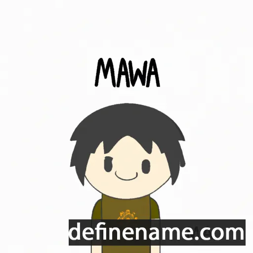 cartoon of the name Mawa