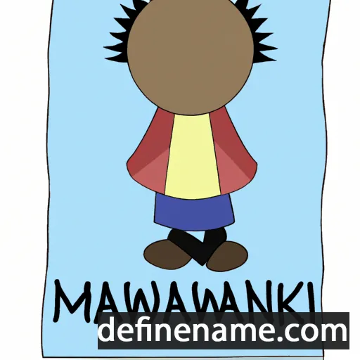 cartoon of the name Mawanikwa