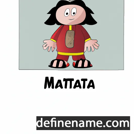 cartoon of the name Mawatta