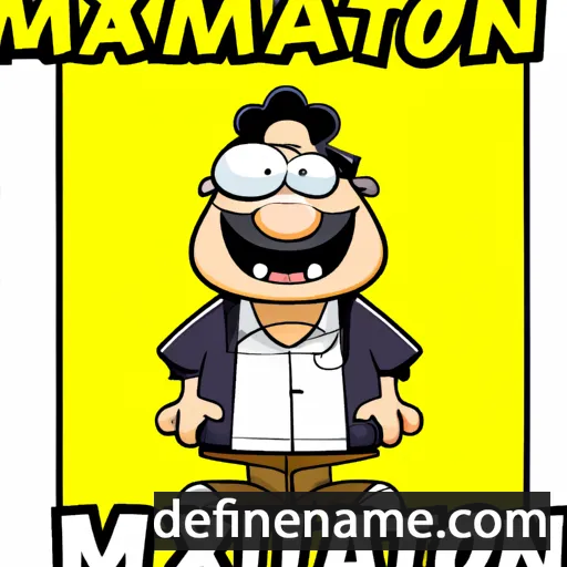 cartoon of the name Maxamillion