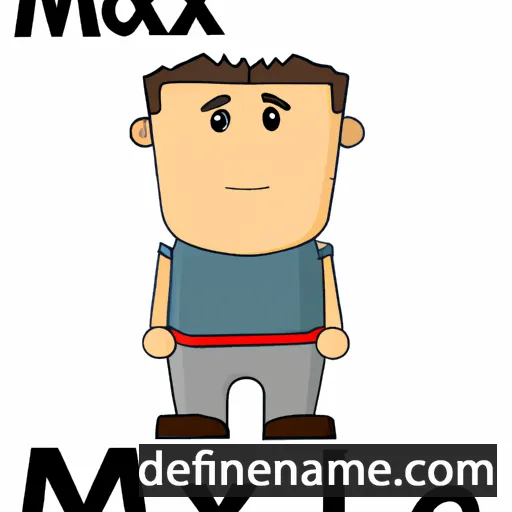 cartoon of the name Maxel