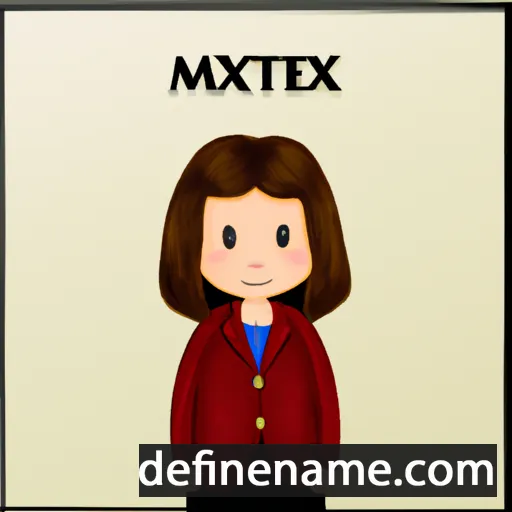 cartoon of the name Maxette