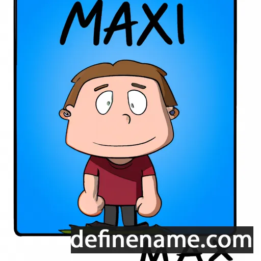 cartoon of the name Maxien