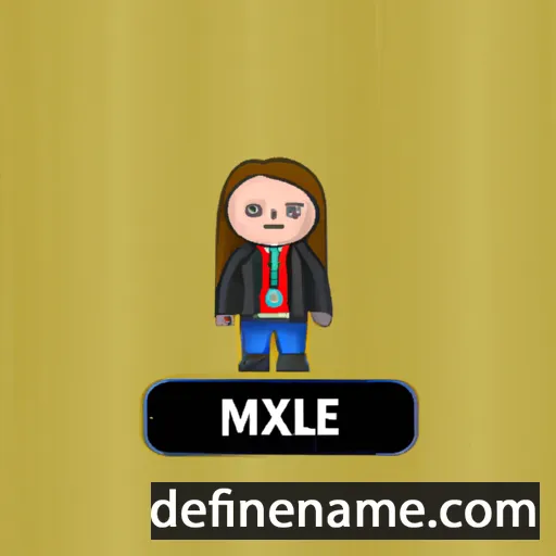 cartoon of the name Maxille