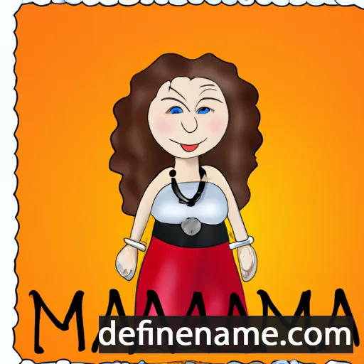 cartoon of the name Maximiana