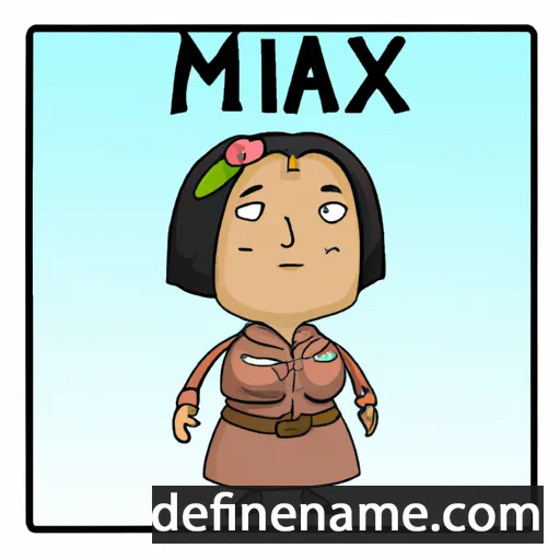 cartoon of the name Maximina