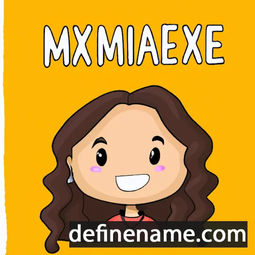 cartoon of the name Maximine