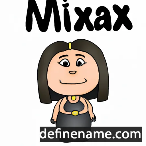 cartoon of the name Maxina