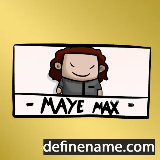 cartoon of the name Maxyne