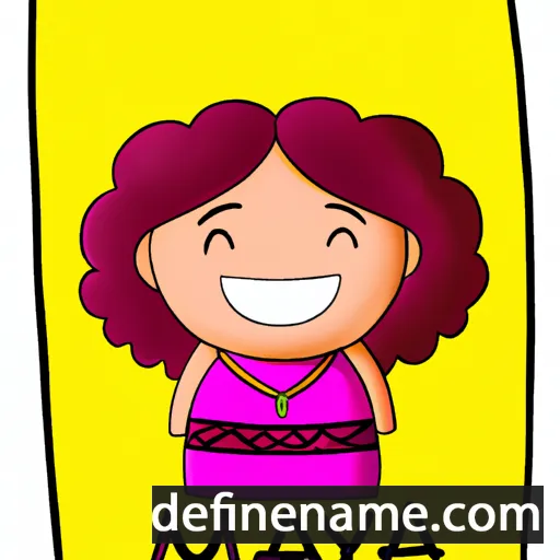 cartoon of the name Maya