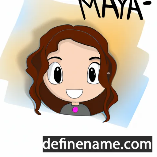 cartoon of the name Maya