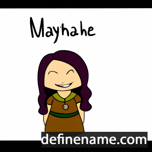 cartoon of the name Mayaleth