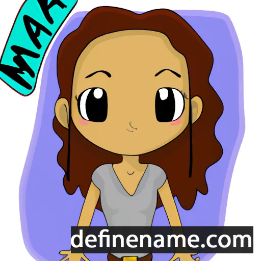 cartoon of the name Mayane