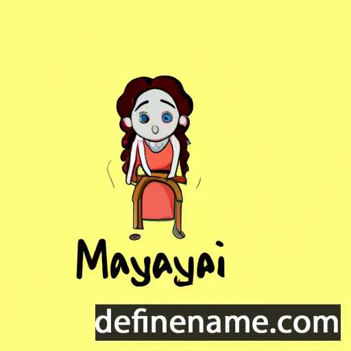 cartoon of the name Mayangi