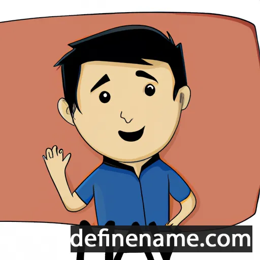 cartoon of the name Mayank