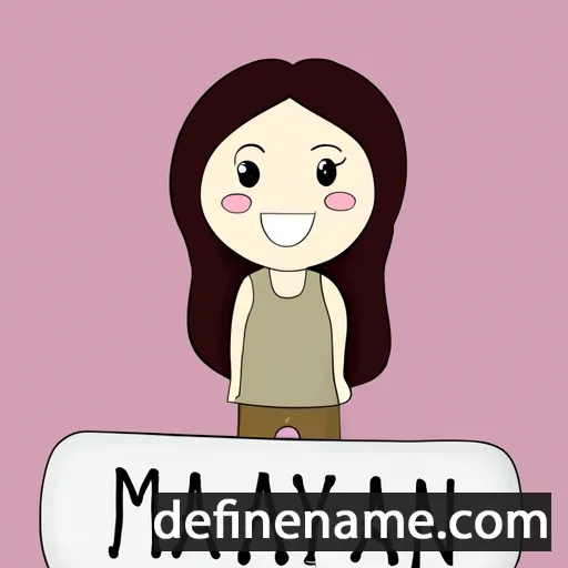 cartoon of the name Mayann