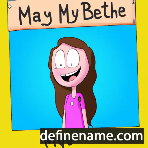 cartoon of the name Maybeth