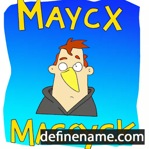 cartoon of the name Maycock