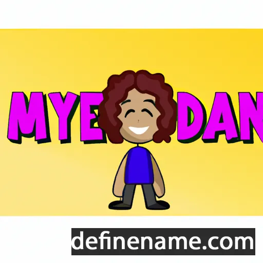 cartoon of the name Maydean