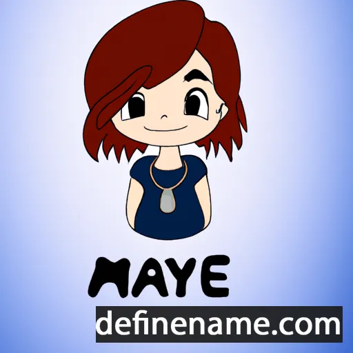 cartoon of the name Maye