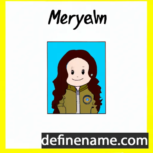 cartoon of the name Mayerlin