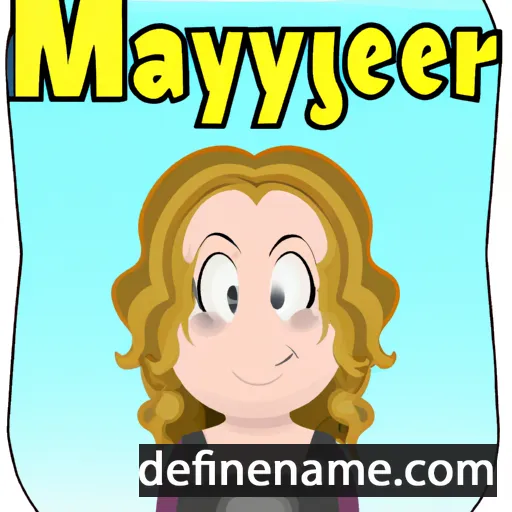 cartoon of the name Mayerly