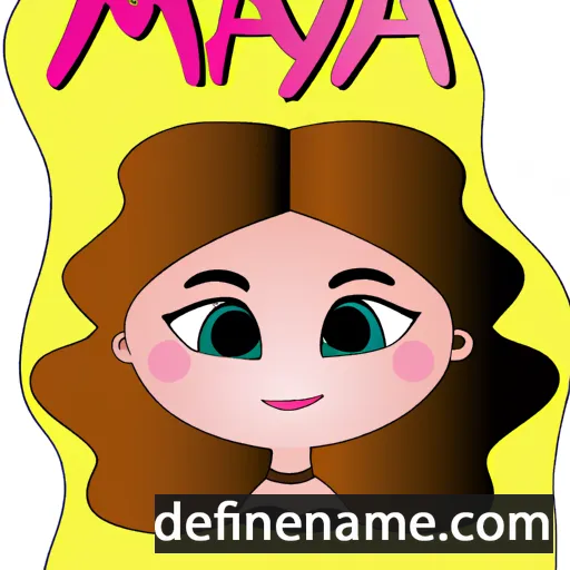 Mayia cartoon